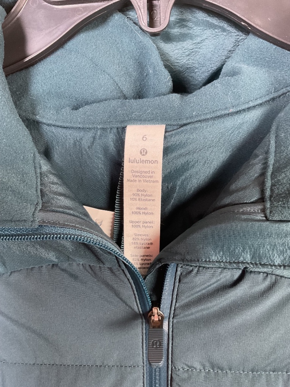Lululemon Womens 6 Storm Teal Down For It All Jacket Running Athletic Outdoor - Picture 3 of 8